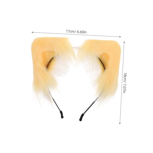 Garneck Katzenohren-stirnband Flauschig Haarreif Tierohr-design Kopfbedeckung Für Make-up Halloween-party-cosplay Passend Für Frauen Und Mädchen von Garneck