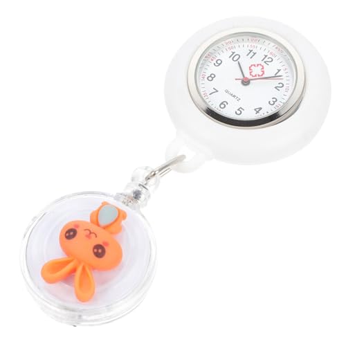 Garneck Kawaii Taschenuhr mit Cartoon Rabbit Design für Pflegekräfte und Ärzte Accessoire für Damen und Herren Farbenfrohe Uhr mit Feiner Verarbeitung von Garneck