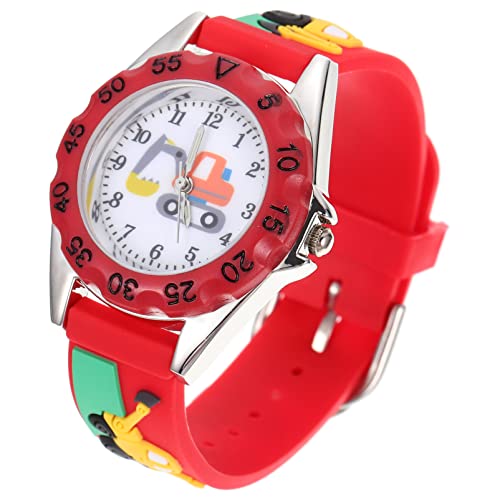 Garneck Kinderuhr 3D Cartoon Armbanduhr für Mädchen Digitale Quarzuhr mit Farbigen Ziffern Silikonband für Jungen und Mädchen von Garneck
