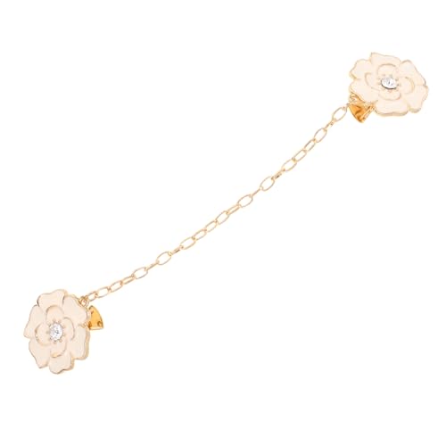 Garneck Klassische Broschennadel Mit Gemalten Blumen Broschenschmuck Für Damen Hängende Kettenbrosche Kragenclipnadel Brosche Für Vintage-kleidung Strickjackenkragenhalter von Garneck