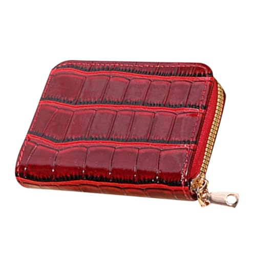 Garneck Kleine Damen Geldbörse Kartenetui PU Reise Geldbeutel mit Reißverschluss Mehrfach Fächer Organizer für Kreditkarten und Münzen Kompakt und Leicht Praktischer Kartenhalter für von Garneck