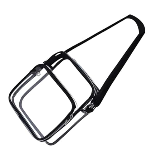 Garneck Kleine Transparente PVC Crossbody Bag Verstellbarer Schultergurt Leichte Multifunktionale Umhängetasche für Damen Alltag Party Hochzeit Schwarz von Garneck