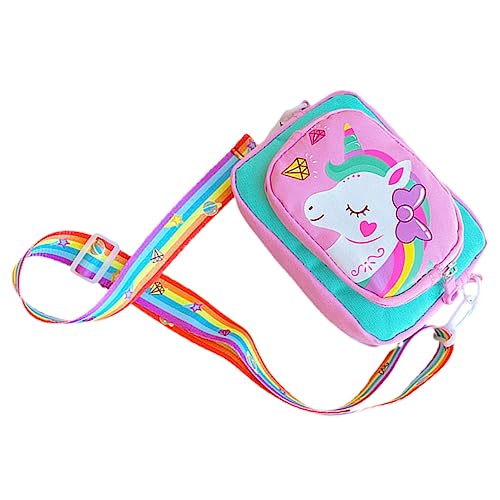 Garneck Einhorn Tasche Für Kleinkinder Mädchen Umhängetasche Handytasche Crossbody-Tasche Geldbörse Cartoon-Design von Garneck