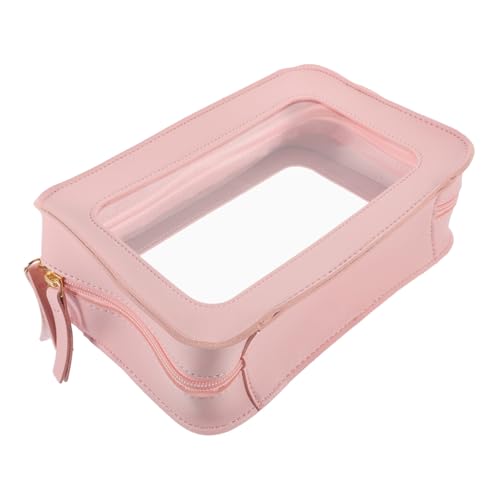 Garneck Kosmetiktasche Damen Transparent PVC Schminktasche Wiederverwendbar Reise Kulturbeutel Makeup Organizer mit Reißverschluss für Outdoor und Tägliche Aufbewahrung Rosa Garneck Kosmetiktasche Damen Transparent PVC Schminktasche Wiederverwendbar Reise Kulturbeutel Makeup Organizer mit Reißverschluss für Outdoor und Tägliche Aufbewahrung Rosa von Garneck