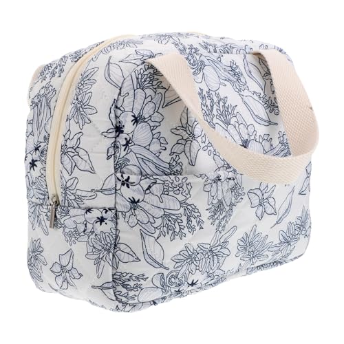 Garneck Kosmetiktasche Für Damen Reisen Mit Griff Isolierte Lunchtasche Mit Blumenmuster Großer Make-up Organizer Für Hautpflege Und Accessoires Garneck Kosmetiktasche Für Damen Reisen Mit Griff Isolierte Lunchtasche Mit Blumenmuster Großer Make-up Organizer Für Hautpflege Und Accessoires von Garneck