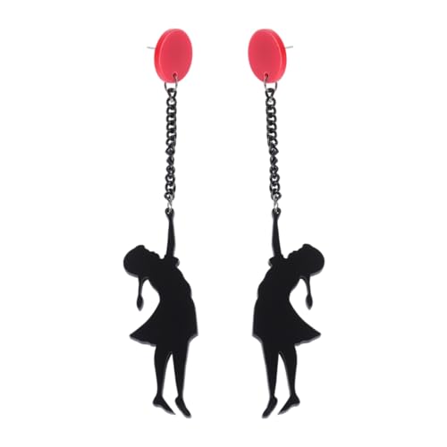 Garneck Kreative Little Girl Ohrringe Damen Ohrschmuck Persönlichkeit Hängend Modisch Weihnachten Party Alltag von Garneck