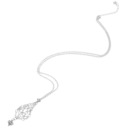 Garneck Kristallanhänger Herzform mit Metallkäfig Leichter Kristallhalter für Edelsteinanhänger Veränderbare Halterung für Ketten Eleganter Schmuckanhänger für Damen und Herren zu Festen von Garneck