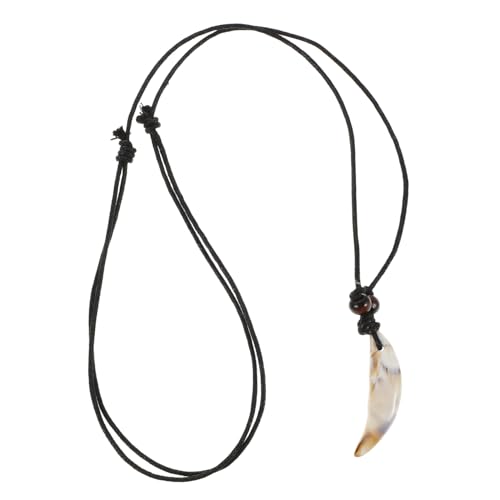 Garneck Kunstzahnanhänger Für Damen Und Herren Acrylzahn-halskette Retro-design Einzigartiger Schmuck Für Freizeit Und Formelle Anlässe von Garneck