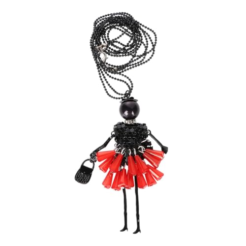 Garneck Lange Halskette Für Mädchen Zierliche Cartoon Anhängerkette Aus Metall Lustige Damen Halskette Für Partys Und Festivals Modeschmuck Für Frauen Und Mädchen von Garneck