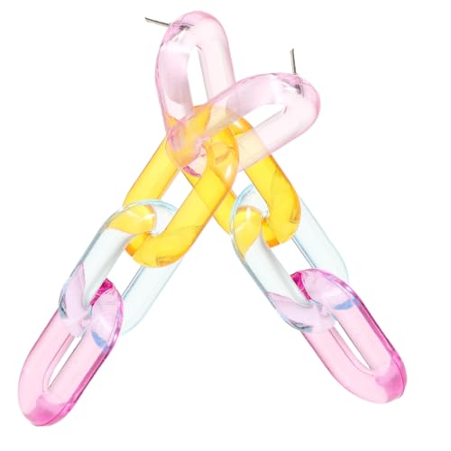 Garneck Lange Kettenohrringe Damen Paperclip Dangle Statement Schmuck Leicht Modisch für Party Alltag von Garneck