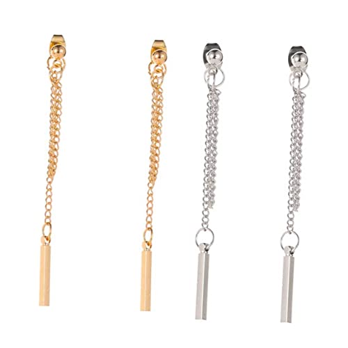 Garneck Lange Quasten Ohrringe Damen Ohrhänger Minimalistisches Design Vergoldet Modischer Ohrschmuck für Alltag Party Büro Vielseitig Kombinierbar von Garneck