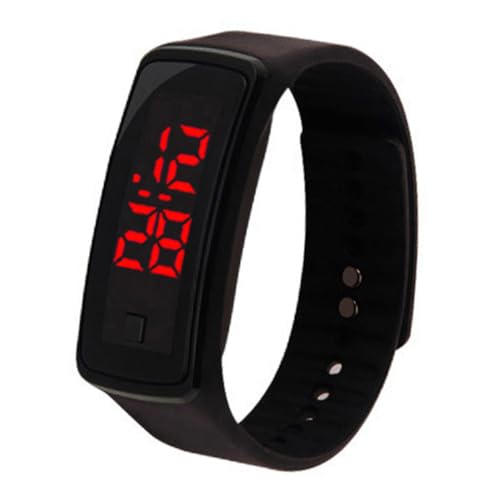 Garneck Led Digitaluhr Für Junge Mädchen Outdoor Lauf Silikonband Led-kinderuhr Mit Energiesparmodus Datumseinstellung Unisex-armbanduhr von Garneck