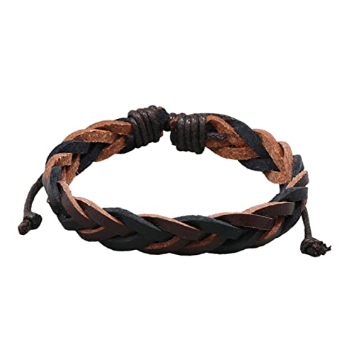 Garneck Lederarmband für Männer Geflochtenes Verstellbares Männerarmband Hochwertigem Material für Besondere Anlässe Wie Vatertag Geburtstag und von Garneck