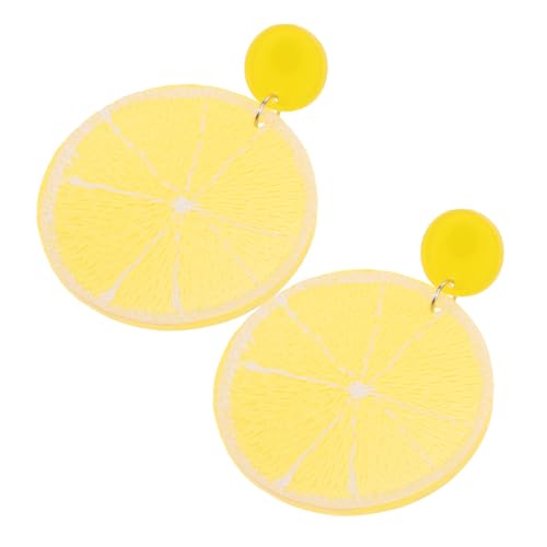 Garneck Leichte Dangle Ohrringe Orange Fruchtform aus Kunststoff Metall Langlebig Modisch für Teen Mädchen Damen Stylische Bunte Tropfen Ohrschmuck Geburtstag von Garneck