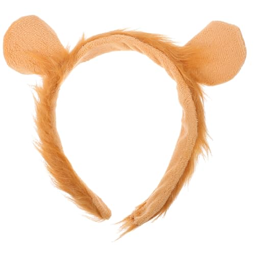 Garneck Lion Kostüm Accessoire Stirnband mit Weichen Verstellbar und für Erwachsene und Jugendliche für Halloween Karneval Cosplay und Partydekoration von Garneck