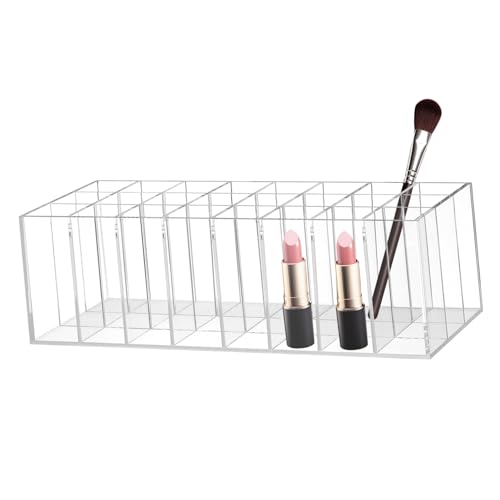 Garneck Lippenstift Aufbewahrung - Eleganter Make-up Organizer Aus Acryl Für Den Schreibtisch Ideal Für Lipgloss Augenbrauenstifte Und Nagellack Praktische Make up Organizer von Garneck