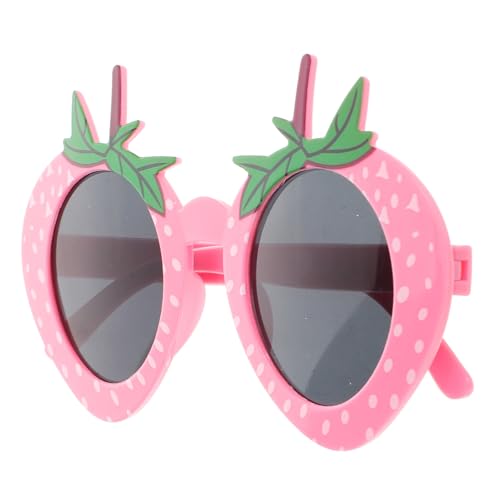 Garneck Lustige Erdbeer Sonnenbrille für Erwachsene UV Schutz Komfortable Strapazierfähige Kunststoffbrille für Geburtstagsfeiern Strand und Outdoor Partyspaß von Garneck