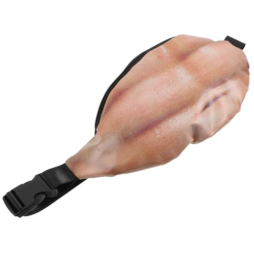 Garneck Lustige Prank Bauchtasche mit Großem Bauchdesign Stabilem Material Praktischem Stauraum für Männer Alltag Outdoor Camping Wandern Geschenk für Freunde von Garneck