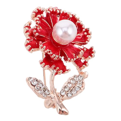 Garneck Luxuriöse Perlenblumen Brosche Muttertag Anstecknadel Damen Schmuck für Jacke Schal Clip Hochzeit Festliches Outfit Accessoire von Garneck