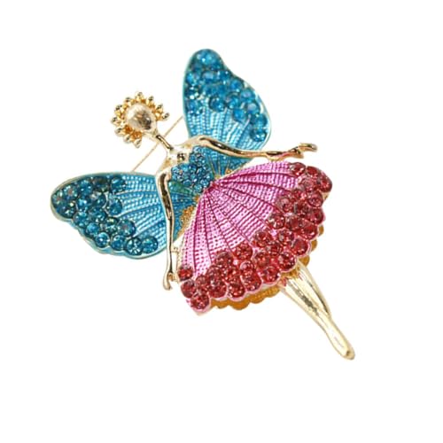 Garneck Charm Schmuck Brosche für Damen Engelsflügel Strass Anstecknadel Vintage Broschen für Hochzeiten Partys Multifunktionale Dekoration für Mäntel Kleider von Garneck