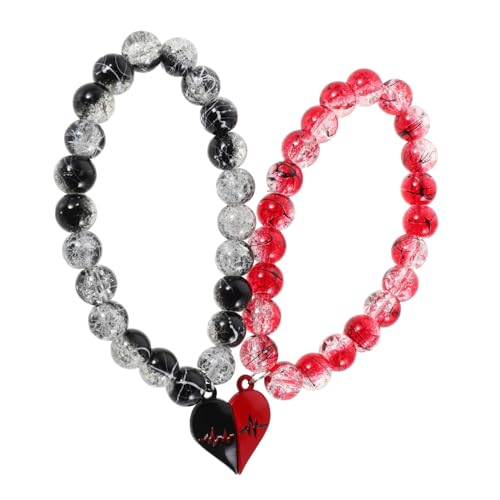 Garneck Magnetische Herz-armbänder Für Frauen Und Männer Passende Armbänder Liebhaber-geschenke Für Freund Freundin Und Freunde Zinklegierung Valentinstagsarmbänder von Garneck