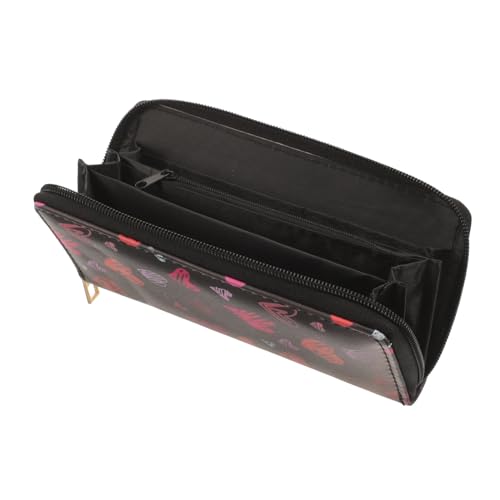 Garneck Multifunktionale Lange Damen Geldbörse mit Großem Fassungsvermögen PU Material Niedliches Herz Langlebig und Leicht zu Reinigen als für Frauen von Garneck