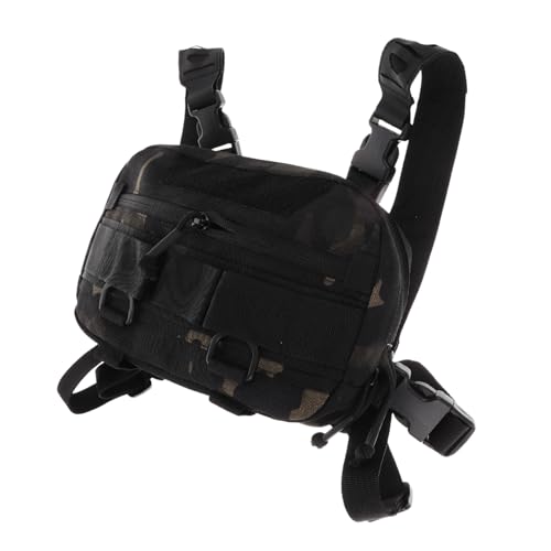 Garneck Multifunktionale Taktische Brusttasche Herren Verstellbar Robust für Jagd Outdoor Sport Vielseitig als Bauchtasche und Weste Grün Camouflage Komfortabel und Flexibel Tragbar Garneck Multifunktionale Taktische Brusttasche Herren Verstellbar Robust für Jagd Outdoor Sport Vielseitig als Bauchtasche und Weste Grün Camouflage Komfortabel und Flexibel Tragbar von Garneck