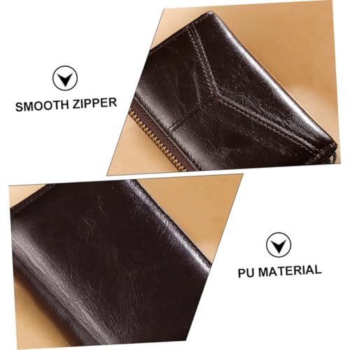 Garneck Multifunktionales Unisex Kartenetui aus hochwertigem Material Kompakte Geldbörse mit Reißverschluss Organisiertes Portemonnaie für Münzen Kreditkarten und Ausweise Platzsparend von Garneck