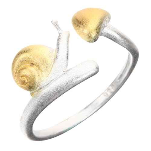 Garneck Mushroom Design Adjustable Ring für Frauen Modischer Offener Finger Ring Hautfreundlich und für Hochzeiten Partys und Besondere Anlässe von Garneck