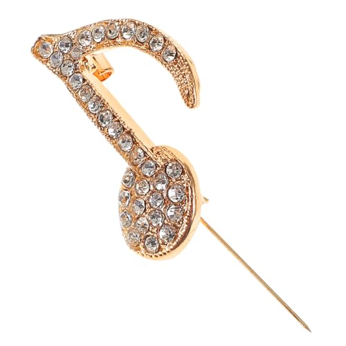 Garneck Musiknoten Brosche Pin Vintage Design Legierung Stilvoller Retro Anstecker mit Sicherem Verschluss Vielseitiges Accessoire für Anzüge Kleider und Rucksäcke Modischer von Garneck