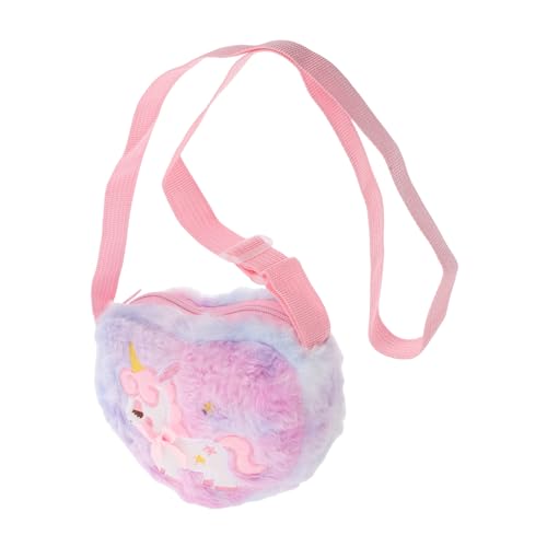 Garneck Niedliche Einhorn Umhängetasche für Kleine Mädchen Weiche Plüsch Geldbörse Leichter Strapazierfähiger Crossbody Rucksack für Alltag Spiel und Pflegeleicht Garneck Niedliche Einhorn Umhängetasche für Kleine Mädchen Weiche Plüsch Geldbörse Leichter Strapazierfähiger Crossbody Rucksack für Alltag Spiel und Pflegeleicht von Garneck