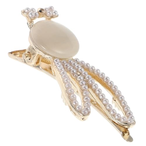 Garneck Niedliche Kaninchenhaarspangen für Mädchen Rutschfeste Alligator Clip Haarnadeln mit Perlen Kurzhaar Haarklammern Vielseitiges Cartoon Haaraccessoire für Ostern und Alltag von Garneck