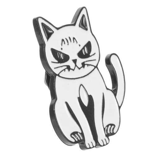 Garneck Niedliche Katzenbrosche aus Langlebiger Legierung Dekorative Anstecknadel für Hüte Rucksäcke und Kleidung Originelles Cartoon Design Kompakt und Tragbar Modisches Accessoire für von Garneck