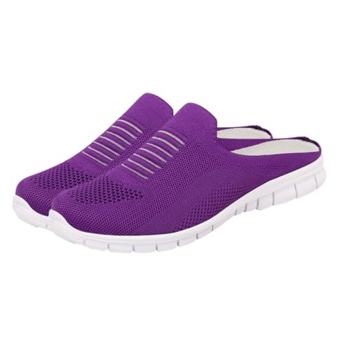 Garneck No Heel Damenschuhe Flache Atmungsaktive Mesh Freizeit Sneaker Bequeme Outdoor Schuhe für Alltag Reise und Arbeit von Garneck