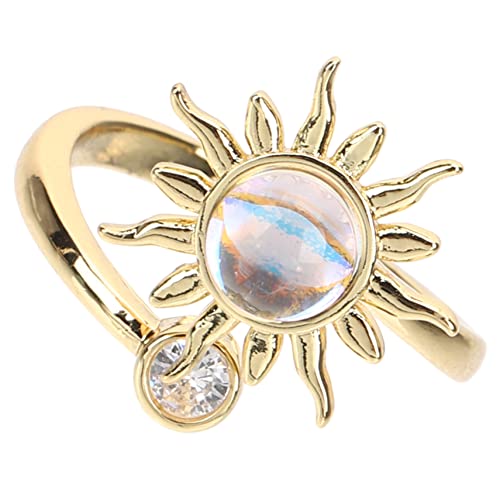 Garneck Offener Verstellbarer Sonnenblumenring Ästhetischer Zappelring für Frauen für Besondere Anlässe Wie Geburtstage oder Valentinstag Garneck Offener Verstellbarer Sonnenblumenring Ästhetischer Zappelring für Frauen für Besondere Anlässe Wie Geburtstage oder Valentinstag von Garneck