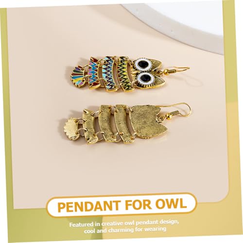 Garneck Ohrhänger Eule Damen Bunte Harz Tropfen Ohrringe Modisch Allergiefrei für Alltag Party Geschenk von Garneck