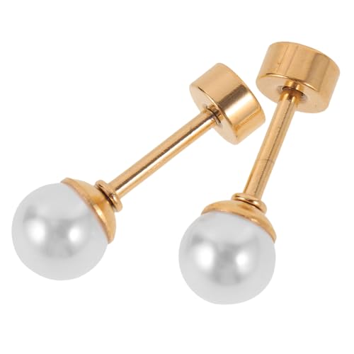 Garneck Ohrstecker Damen Perlenohrringe Leicht Allergiefrei Schmuck Faux Pearl für Party und Alltag von Garneck