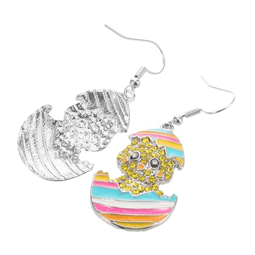 Garneck Osterohrringe mit Niedlichem Küken und Ei Design Leichte Vielseitige Dangle Ohrringe für Damen für Frühlingsfeiern Partys und Festliche Anlässe Schmuckaccessoire von Garneck