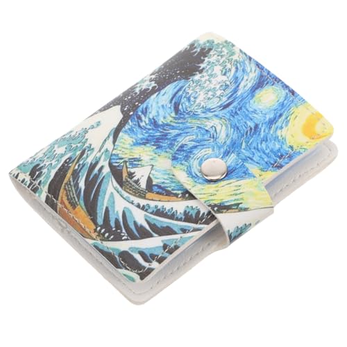 Garneck PU Kartenetui mit Großem Fassungsvermögen Praktischer Druckknopf Schlankes Design Vielseitiger Kartenhalter für Ausweise und Kreditkarten Leicht und Kompakt für Unterwegs von Garneck