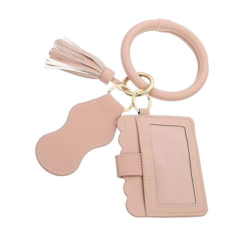 Garneck PU Lippenstift Etui mit Schlüsselanhänger und Armband Praktische Lippenstifttasche und Kartenhalter Handliches Portemonnaie für Damen für Reisen Wandern und Partys Rosa Garneck PU Lippenstift Etui mit Schlüsselanhänger und Armband Praktische Lippenstifttasche und Kartenhalter Handliches Portemonnaie für Damen für Reisen Wandern und Partys Rosa von Garneck