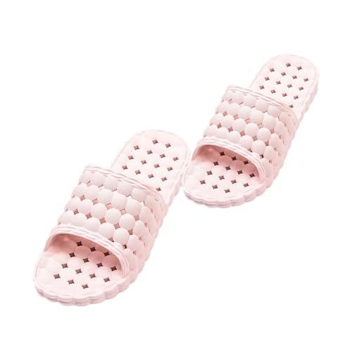 Garneck PVC Badeschlappen Damen Herren Rutschfest Sommer Hausschuhe mit Hohlem Atmungsaktivem Design und Abtropfender Sohle Weiche Leichte Badezimmer Slippers von Garneck