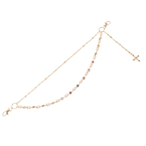 Garneck Pants Chain Herren Goldene Hip Hop mit Perlen Robuste Jeanskette Modisches Accessoire für Sommer Outfits Streetwear und Casual Events von Garneck