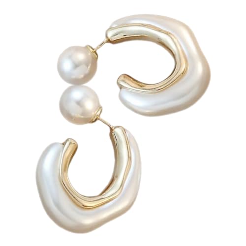 Garneck Perlen Ohrstecker Damen Modische Leichte Schmuckohrringe mit Hochwertigem Silberstift Zartes Design Hautfreundlich und Komfortabel für Alltag und Besondere Anlässe von Garneck