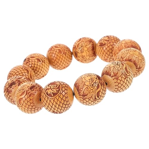 Garneck Holzperlen Armband Aus Sandelholz Unisex Als Freundschaftsarmband Geeignet Elastisches Bequemes Handgelenksschmuckstück Für Jeden Anlass von Garneck