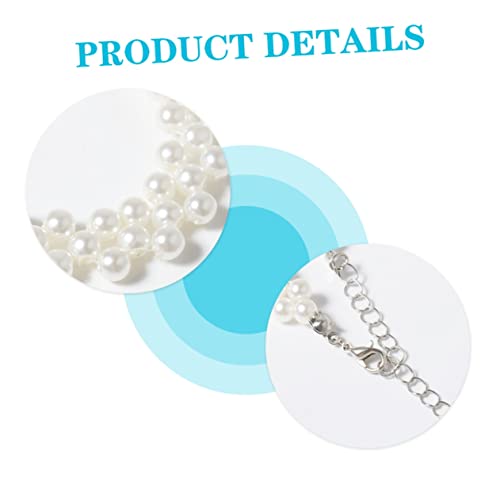 Garneck Perlenkette Damen Elegant Perlen Halskette Schlüsselbein Schmuck Weißes Perlenhalsband Modisch Vielseitig für Alltag und von Garneck