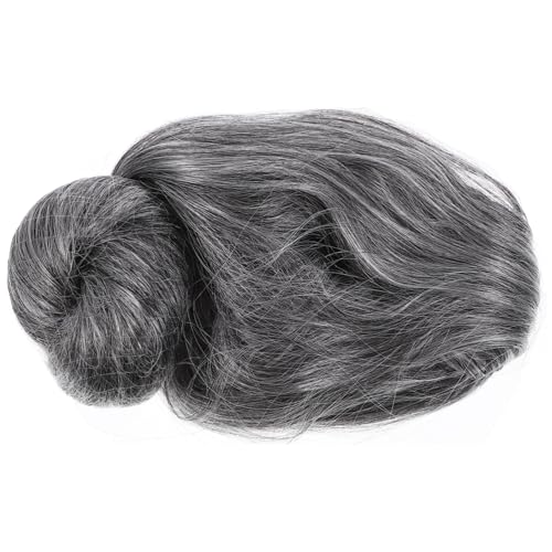 Garneck Perücke Kopfbedeckung Oma Kostüm Für Erwachsene -kostüm Alte Dame Kostüm Damen Graue Alte Damenperücken Oma-brille Mit Kette Graue Perücken Für Frauen Chemiefaser p Seide von Garneck