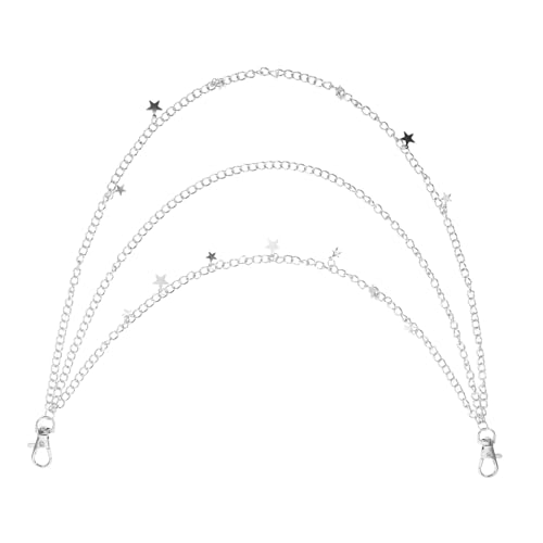 Garneck Punk Hosenkette Damen Herren Metall Taillenkette mit Fünf Point Stern Anhänger Streetwear Hip Hop Style Mehrlagige Bauchkette für Jeans und Hosen Garneck Punk Hosenkette Damen Herren Metall Taillenkette mit Fünf Point Stern Anhänger Streetwear Hip Hop Style Mehrlagige Bauchkette für Jeans und Hosen von Garneck