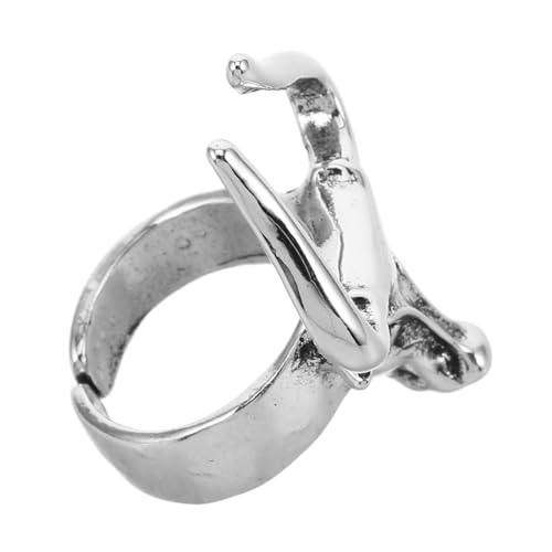 Garneck Retro Stil Vintage Metall Finger Einzigartig Ox Design Schmuck Für Herren Party Verabredung Anlass Tragen von Garneck
