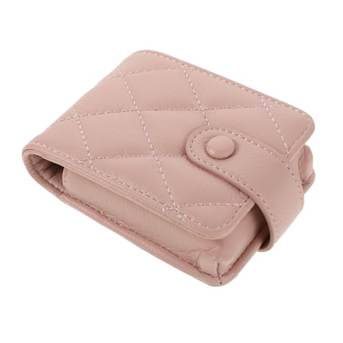 Garneck Quilted Damen Lippenstift etui mit Spiegel Mini Kosmetiktasche für Mädchen Leichte Reise Make up Tasche Stilvolle Kleine Beauty Bag für Alltag und Urlaub von Garneck