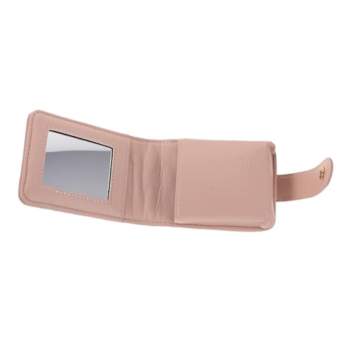 Garneck Quilted Mini Kosmetiktasche mit Spiegel Damen Reise Make-up Tasche Kompakt Leicht Stilvoll für Lippenstift und Essentials Kleine Handtasche für Frauen Unterwegs von Garneck